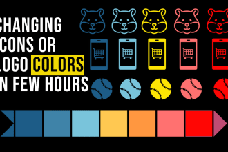 change icons or logo colors within few hours