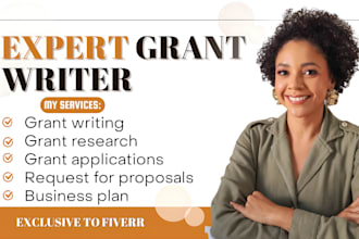 do grant research, write grant proposals, submit grant applications