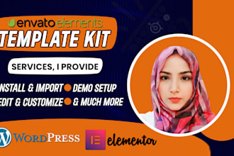 install, import, and customize envato template kits within 45 minute