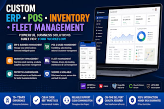develop custom erp pos inventory and fleet management software