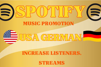 do usa and german target organic spotify promotion for your song exhibition