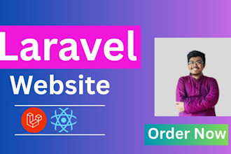 create dynamic website using laravel