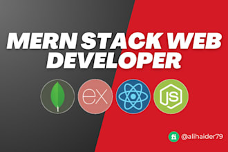 do mern stack website as mern stack developer