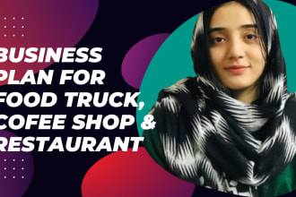 write food truck, restaurant and coffee shop business plan