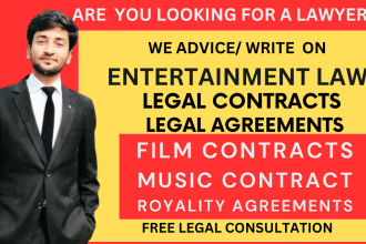 be your entertainment, music, artist, film, nda and business contract lawyer