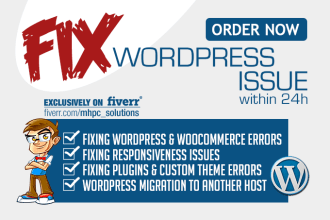 fix wordpress website issue