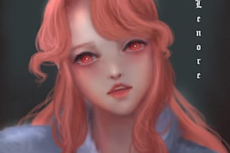 do character semi realism illustration for any project