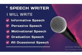 write engaging and motivating speeches and poetry