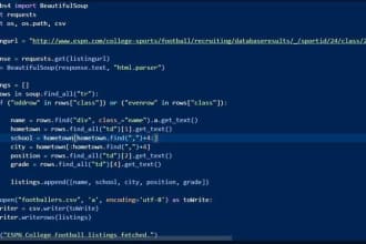 create scripts for web scraping using selenium and beautifulsoup