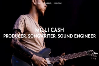 develop a music website for singers, artists, bands, djs or record labels