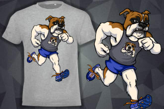 make cool and catchy cartoon t shirt design