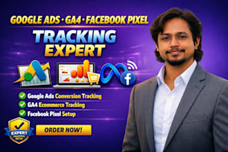 set google ads conversion tracking, ga4 ecommerce tracking, facebook pixel setup