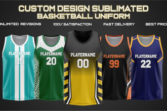 design basketball sublimation jersey or uniform