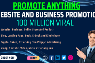 advertise and promote your website business or any link in targeted people