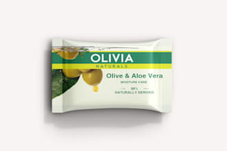 do soap and candle packaging labels or box design