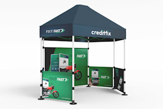 design tent, table cover, flag and canopy tent