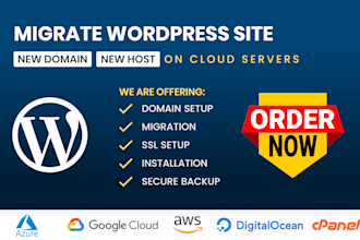 migrate or deploy your wordpress website to new host or cloud