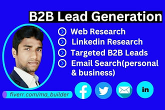 do b2b lead generation for targeted b2b, linkedin, and business leads