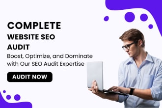 provide website SEO audit report, competitor analysis, and keyword research
