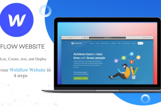 design or redesign responsive webflow website
