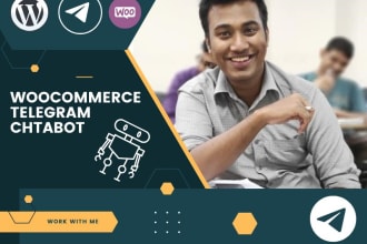 built a telegram chatbot for woocommerce order notifications