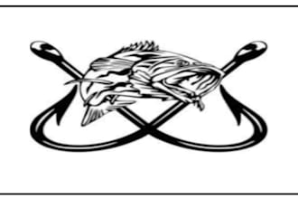 make amazing creative modern creative fishing hunting logo