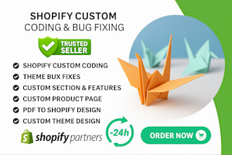 fix shopify bugs errors and do shopify coding