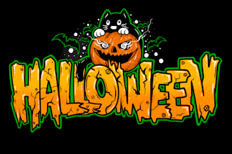 custom design graffiti, logo, character illustrtion