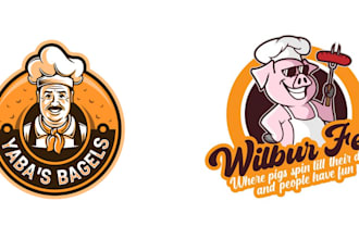 do modern minimalist food drink coffee delivery and restaurant logo design