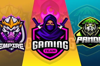 do 3d gaming, twitch, esports, or youtube channel logo