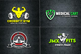 design sports, health, gym and fitness logo for your brand
