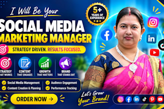 be a dynamic social media marketing manager and social media content creator
