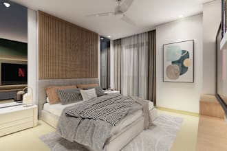 design a room interior in 2d and 3d