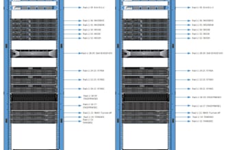create professional server room network rack diagram in ms visio