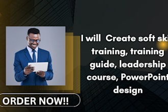 create soft skill training, training guide, leadership course, powerpoint design