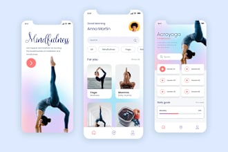 do mobile app development, android, ios in flutter, react native