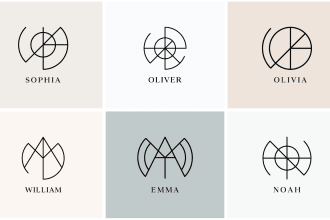 create a minimal name logo design for you