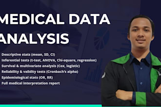 analyze your clinical or biomedical research data
