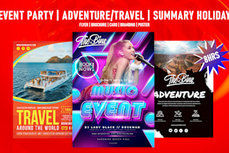 design flyers for christmas, church event and party in 5 hrs