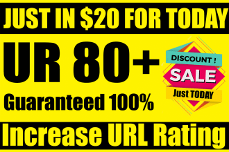 increase ahrefs url rating ur to 80 plus