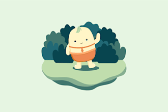 create a vector illustration of characters
