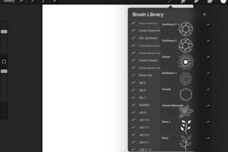 help you import images into a brush set on procreate