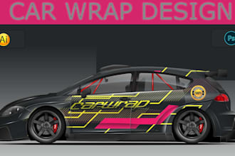 make awesome car wrap design or vinyl wrap for you