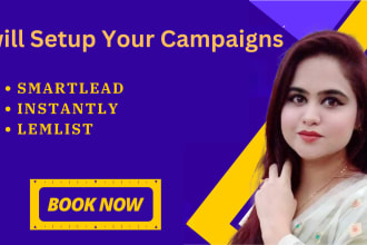 setup smartlead, instantly ai for email outreach campaigns