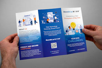 design professional cyber security technology, threat intelligence brochure