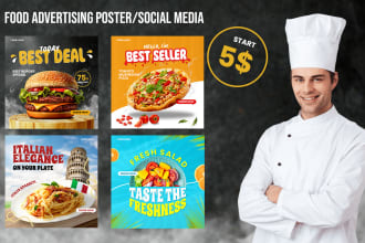 design creative awesome restaurant menu food poster