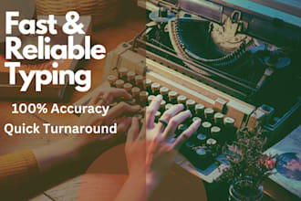 do fast and accurate typing services