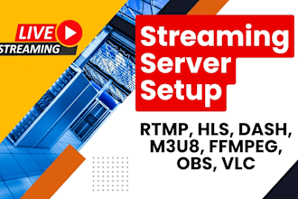 setup nginx live streaming server with rtmp, hls, dash, m3u8, ffmpeg, obs, vlc