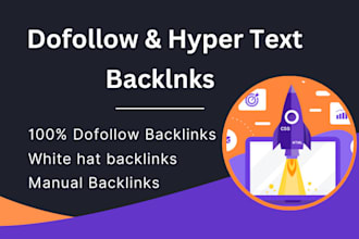 do 50 high da dofollow SEO backlinks with white hat link building