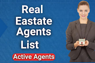 do provide active real estate agents, realtors email list